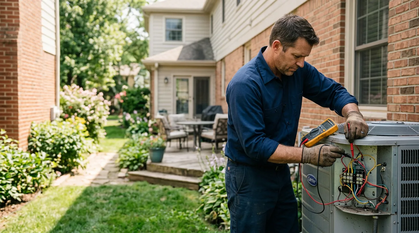 HVAC technician working near Gray, IA